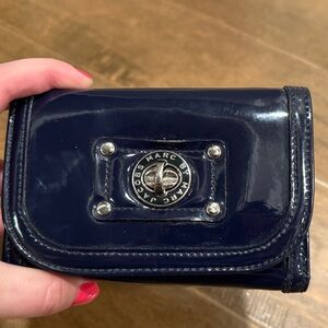 Marc Jacobs Dark Blue Patent Leather Wallet